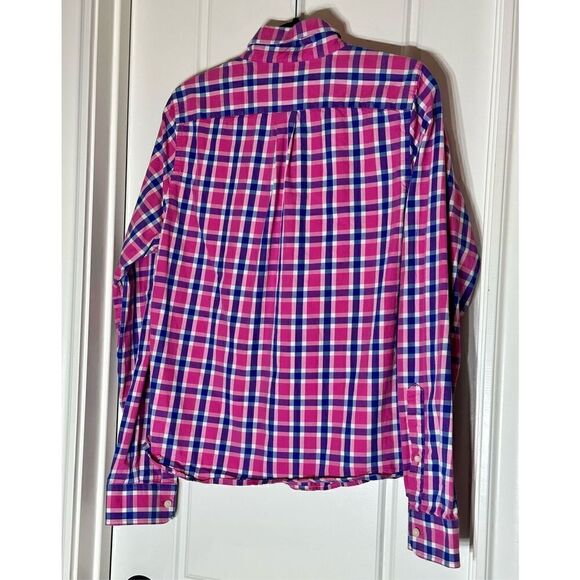 Abercrombie and Fitch pink and blue check button down shirt in Size L - Picture 7 of 7